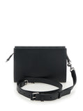 Gucci Men Super Mini Crossbody Bag With Logo Patch In Leather Man