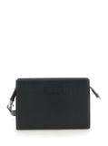 Gucci Men Super Mini Crossbody Bag With Logo Patch In Leather Man