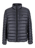 Givenchy Men Black High Neck Down Jacket With Logo Detail In Tech Fabric Man