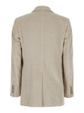 Max Mara Women 'Kuban' Beige Single-Breasted Jacket With Notched Revers In Cotton Blend Woman