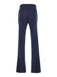 Givenchy Men Blue Flared Pants With High Waist In Wool Man