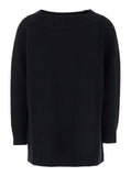 Max Mara Women 'Radames' Black Sweater With Boat Neckline In Wool And Cashmere Woman