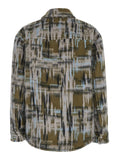 Bottega Veneta Women Multicolor Overshirt With Pointed Collar In Brushed Wool Woman