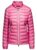 Moncler Grenoble Women 'Walibi' Pink Down Jacket With Logo Patch In Polyamide Woman