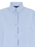 The Andamane Women Light Blue Shirt With Buttons In Cotton Blend Woman
