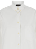 The Andamane Women White Shirt With Buttons In Cotton Blend Woman