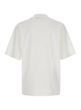 Dolce & Gabbana Men White Oversize T-Shirt With Maxi Logo On The Front In Cotton Man