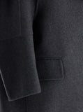 Max Mara Women 'Asburgo' Grey  Coat With Notched Revers In Virgin Wool Blend Woman