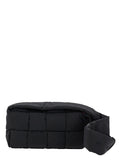 Bottega Veneta Men 'Padded Tech Cassette' Black Cross Body Bag In Techno Fabric Man