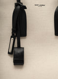 Saint Laurent Men 'Sac De Jour L' Beige Tote Bag With Brass Padlock In Canvas And Leather Man