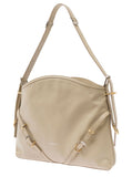 Givenchy Women 'Voyou' Beige Shoulder Bag With Embossed Logo In Smooth Leather Woman