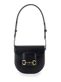Gucci Women 'Gucci Horsebit 1955' Mini Black Shoulder Bag With Horsebit Detail In Leather Woman