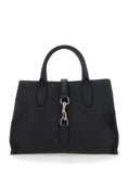 Gucci Women 'Jackie' Black Handbag With Horsebit On The Front And Removable Shoulder Strap In Leather Woman