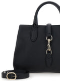 Gucci Women 'Jackie' Black Handbag With Horsebit On The Front And Removable Shoulder Strap In Leather Woman