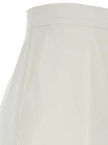 Max Mara Women 'Ninfa' White Wide Leg Pants In Virgin Wool Woman