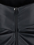 Sportmax Women 'Lindsey' Black Bandeau Top With V-Neck On The Back In Tech Fabric Woman
