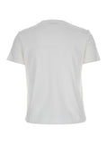 Max Mara Women 'Nerina' White Crewneck T-Shirt With Tonal Logo Lettering On The Front In Cotton Woman
