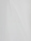 Max Mara Women 'Nerina' White Crewneck T-Shirt With Tonal Logo Lettering On The Front In Cotton Woman