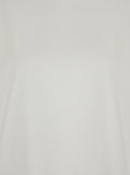 Jil Sander Women White Crewneck T-Shirt With Tonal Logo Print On The Front In Cotton Woman
