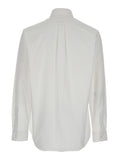 Givenchy Men White Shirt With Logo Embroidered On The Front In Cotton Man