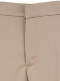 The Andamane Women Beige Pants With Pences On The Front In Tech Fabric Woman