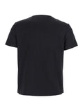 Max Mara Women Black T-Shirt With Logo Embroidered On The Front In Cotton Woman