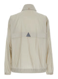 Moncler Grenoble Men 'Negara' Beige Jacket With Logo Print On The Front And Removable Hood In Tech Fabric Man