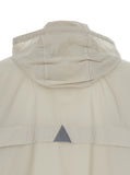 Moncler Grenoble Men 'Negara' Beige Jacket With Logo Print On The Front And Removable Hood In Tech Fabric Man
