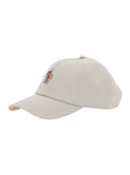 Moncler Grenoble Women White Baseball Cap With Logo Patch On The Front In Cotton Woman