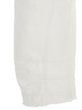 Jil Sander Women White Jeans With Logo Patch On The Rear And Fringed Hem In Denim Woman