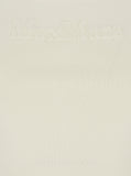 Max Mara Women 'Pentola' White Sleeveless Top With Square Neck And Tonal Logo Lettering Embroidery On The Front In Viscose Blend Woman