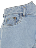 Coperni Women Blue Shorts With Crown-Shaped Design In Cotton Woman