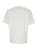 Valentino Men 'Chez' White Crewneck T-Shirt With Maxi Logo Print On The Front In Cotton Man