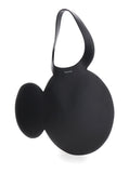 Coperni Women 'Mickey' Black Handbag With Cut-Out Handle And Logo Lettering On The Front In Leather Woman