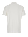 Tom Ford Men White Polo Shirt With Classic Collar In Cotton Blend Man