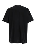 Balmain Men Black Crewneck T-Shirt With Logo Lettering On The Front In Cotton Man