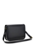 Valentino Garavani Men Black Shoulder Bag With Vlogo Detail On The Front In Leather Man