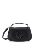 Gucci Women 'Blondie' Black Handbag With Gg Logo Plaque On The Front In Leather Woman