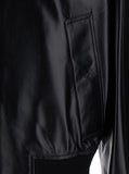 Bottega Veneta Men Black Bomber Jacket With Two Front Welt Pockets In Leather Man