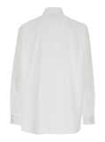 Gucci Men White Shirt With Classic Collar And Logo Detail On The Front In Cotton Man