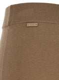 Max Mara Women 'Nigeria' Brown Pants With Elastic Waist And Wide Leg In Wool Woman