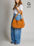 Alexander Mcqueen Women Brown Shoulder Bag With Adjustable Shoulder Strap And T Buckle Closure On The Front In Suede Woman