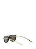Bottega Veneta Women Black Sunglasses With Cut-Out Motif On The Temples And Knot Detail On The Temples In Acetate Woman