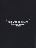 Givenchy Women Black Crewneck T-Shirt With Logo Lettering On Front And Rear In Cotton Woman