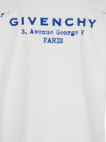 Givenchy Men White Crewneck T-Shirt With Logo Lettering On The Rear In Cotton Man
