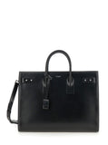 Saint Laurent Men Black Handbag With Adjustable And Removable Shoulder Strap In Leather Man