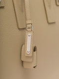 Saint Laurent Men 'Sac De Jour' Beige Tote Bag With Embossed Logo In Grainy Leather Man