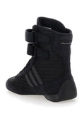 Stella Mccartney Women 'Rasant' Black Sneakers With Strap Closure And Logo Detail On The Side In Tech Fabric Woman