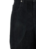 Isabel Marant Etoile Women 'Kelvina' Black Jeans With Logo Patch On The Rear And Tapered Leg In Denim Woman