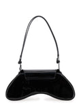 Diesel Women 'Play' Black Shoulder Bag With Logo Plaque In Tech Fabric For Women